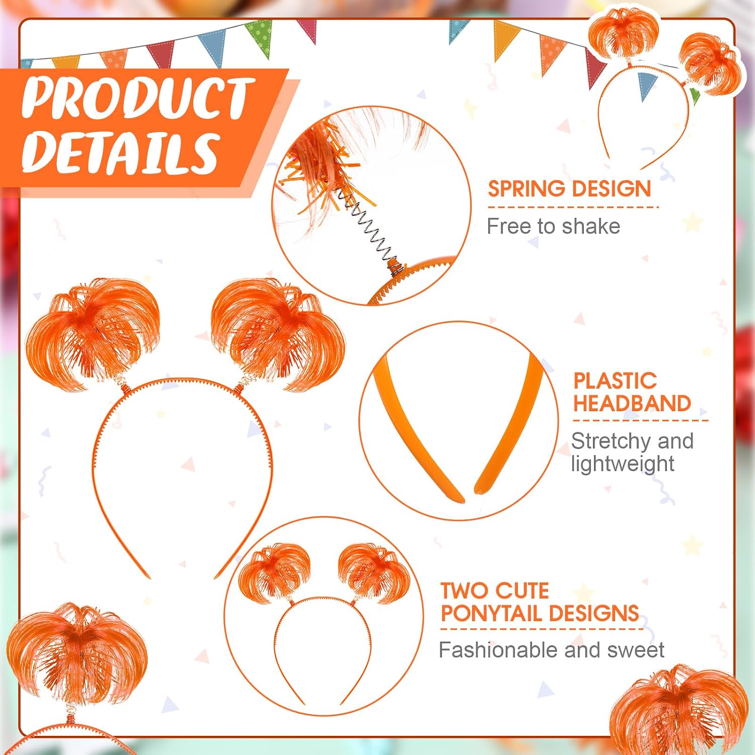 6/12 Stück Pompom-Stirnband Ha – Tinsel Garland Decoration Bewertung und Preis