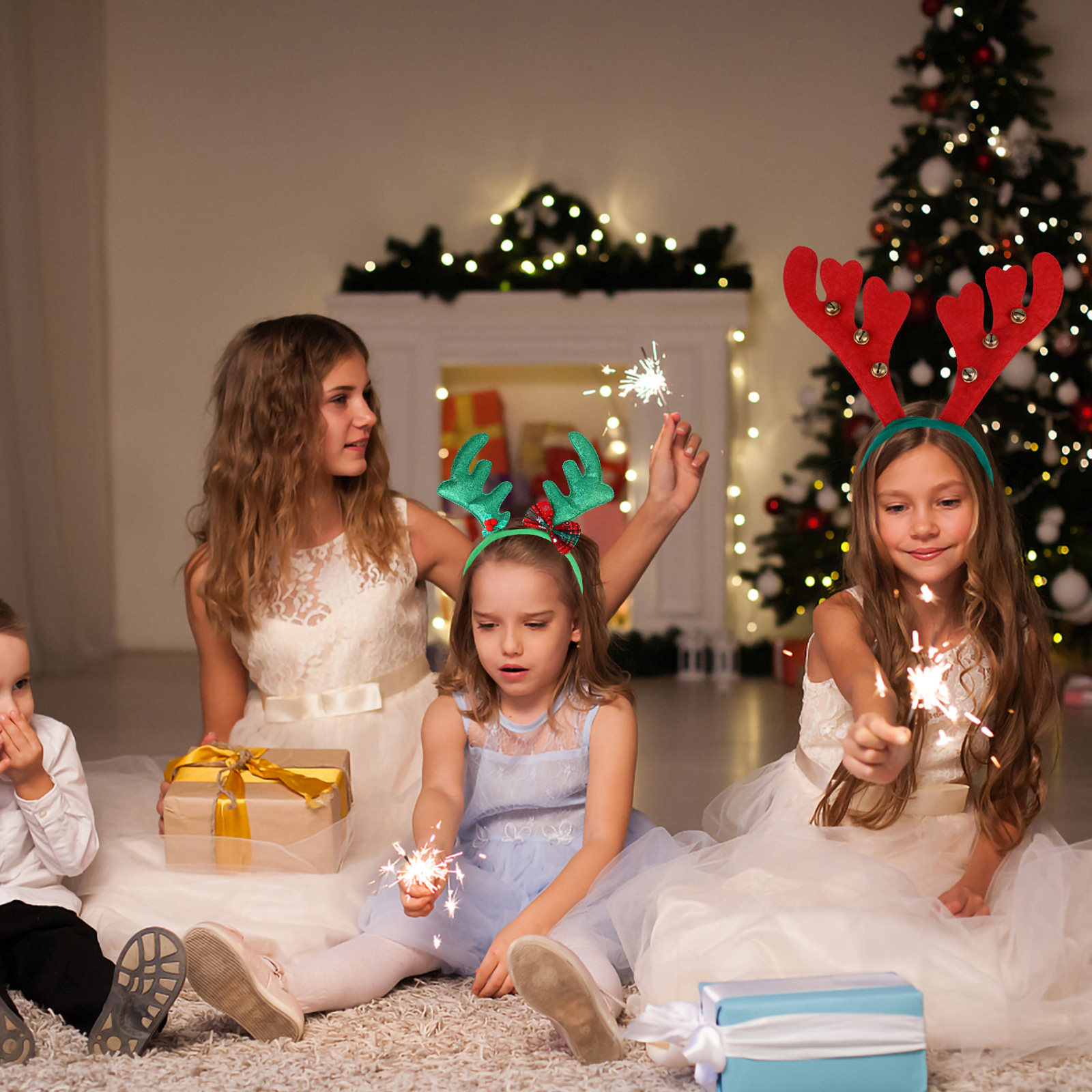 8 Stück Geweih-Kopfschmuck, ro – Reindeer Antlers Headband Bewertung und Preis