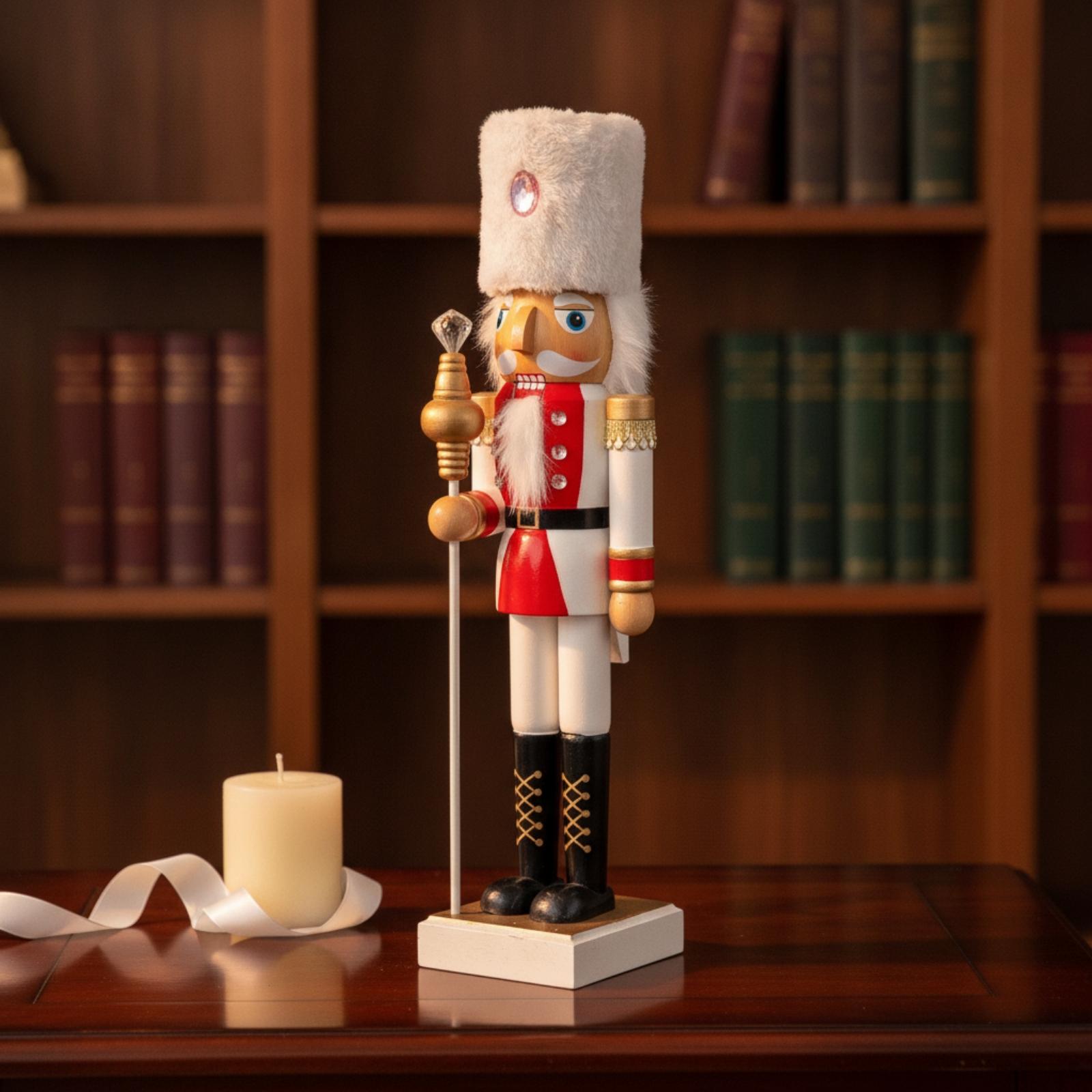 50 cm Holz-Nussknacker-Figur,  – Nutcracker Figurine Bewertung und Preis