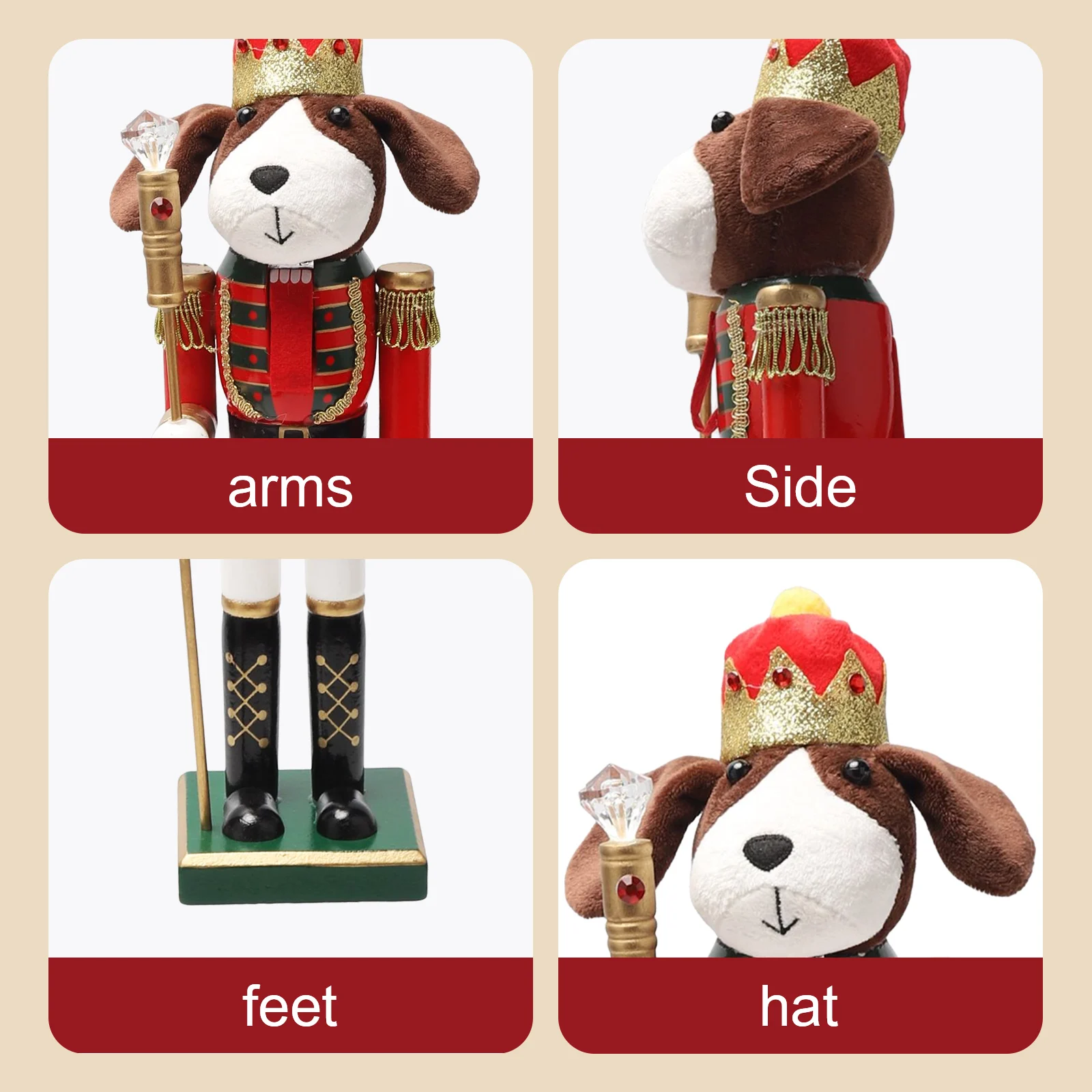 Hunde-förmiger Weihnachts-Nuss – Nutcracker Figurine Bewertung und Preis
